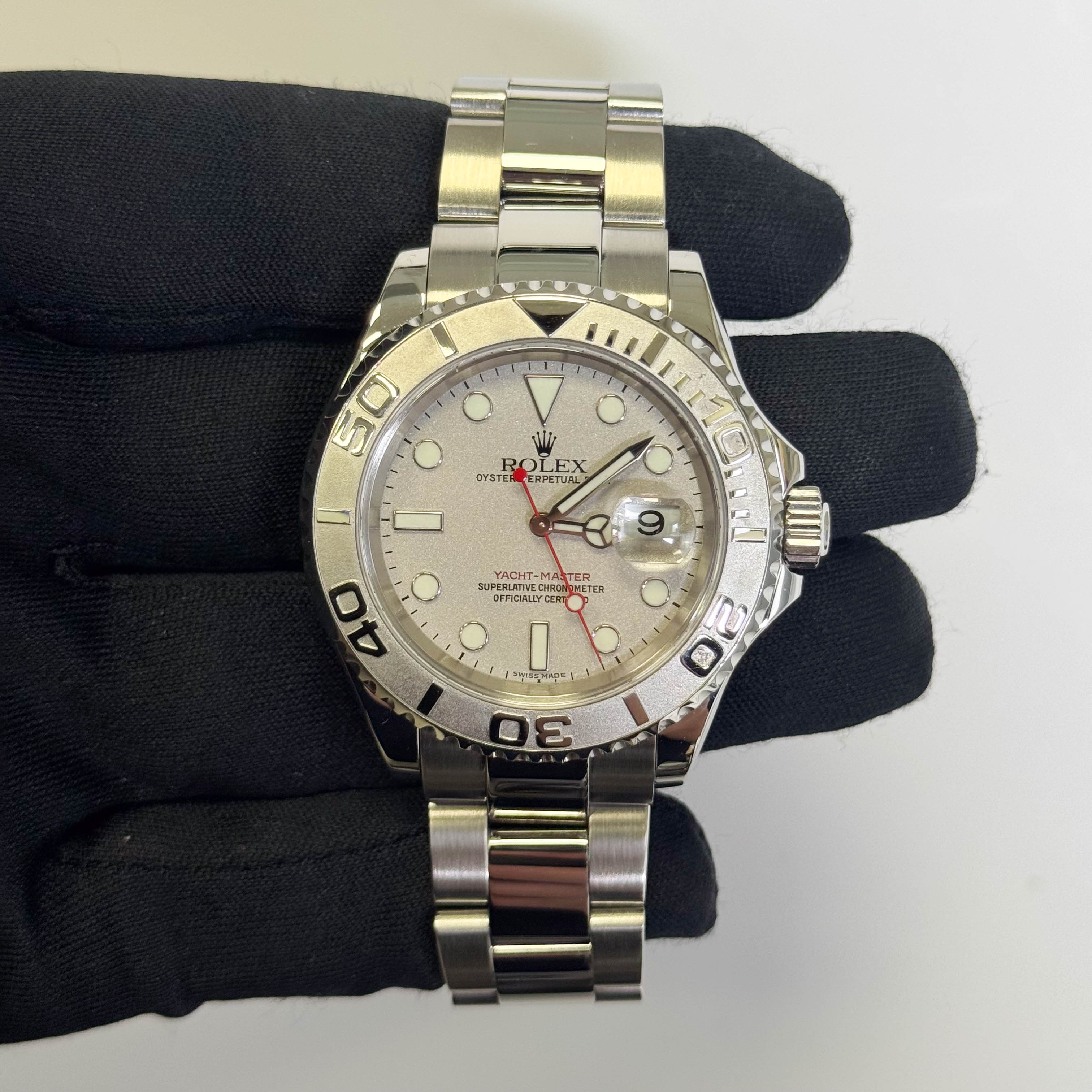 Rolex Yacht-Master 40mm Silver Dial Watch Ref# 16622 - Happy Jewelers Fine Jewelry Lifetime Warranty