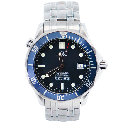 Omega Seamaster 41mm Blue Dial Watch Ref# 2531.80.00 - Happy Jewelers Fine Jewelry Lifetime Warranty