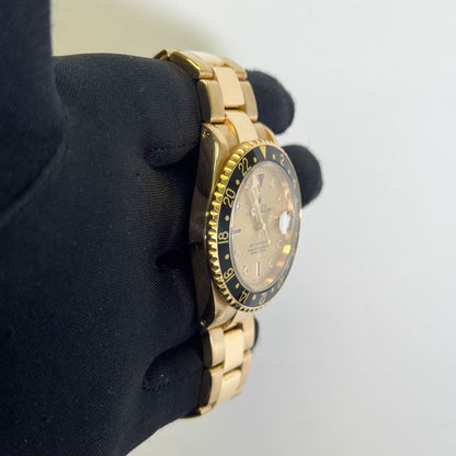 Rolex GMT-Master II 40mm Champagne Dial Watch Ref# 16718 - Happy Jewelers Fine Jewelry Lifetime Warranty