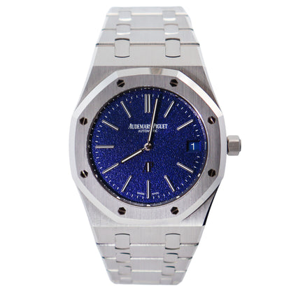 Audemars Piguet Royal Oak 39mm Blue Dial Watch Ref# 16202BC.OO.1240BC.02 - Happy Jewelers Fine Jewelry Lifetime Warranty