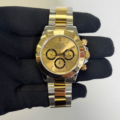 Rolex Daytona 40mm Champagne Dial Watch Ref# 16523 - Happy Jewelers Fine Jewelry Lifetime Warranty