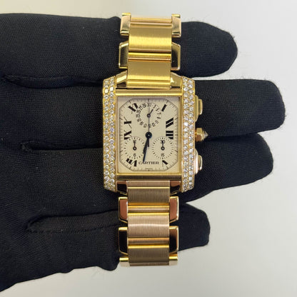 Cartier Francaise 28mm White Dial Watch Ref# 1830 - Happy Jewelers Fine Jewelry Lifetime Warranty