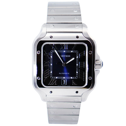 Cartier Santos 40mm Blue Dial Watch Ref# WSSA0071 - Happy Jewelers Fine Jewelry Lifetime Warranty