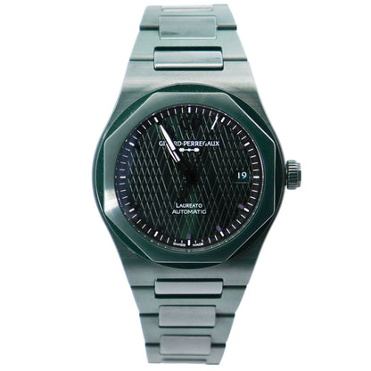 Girard Perregaux Laureato 38mm Green Dial Watch Ref# 81005-32-3080-1CX - Happy Jewelers Fine Jewelry Lifetime Warranty