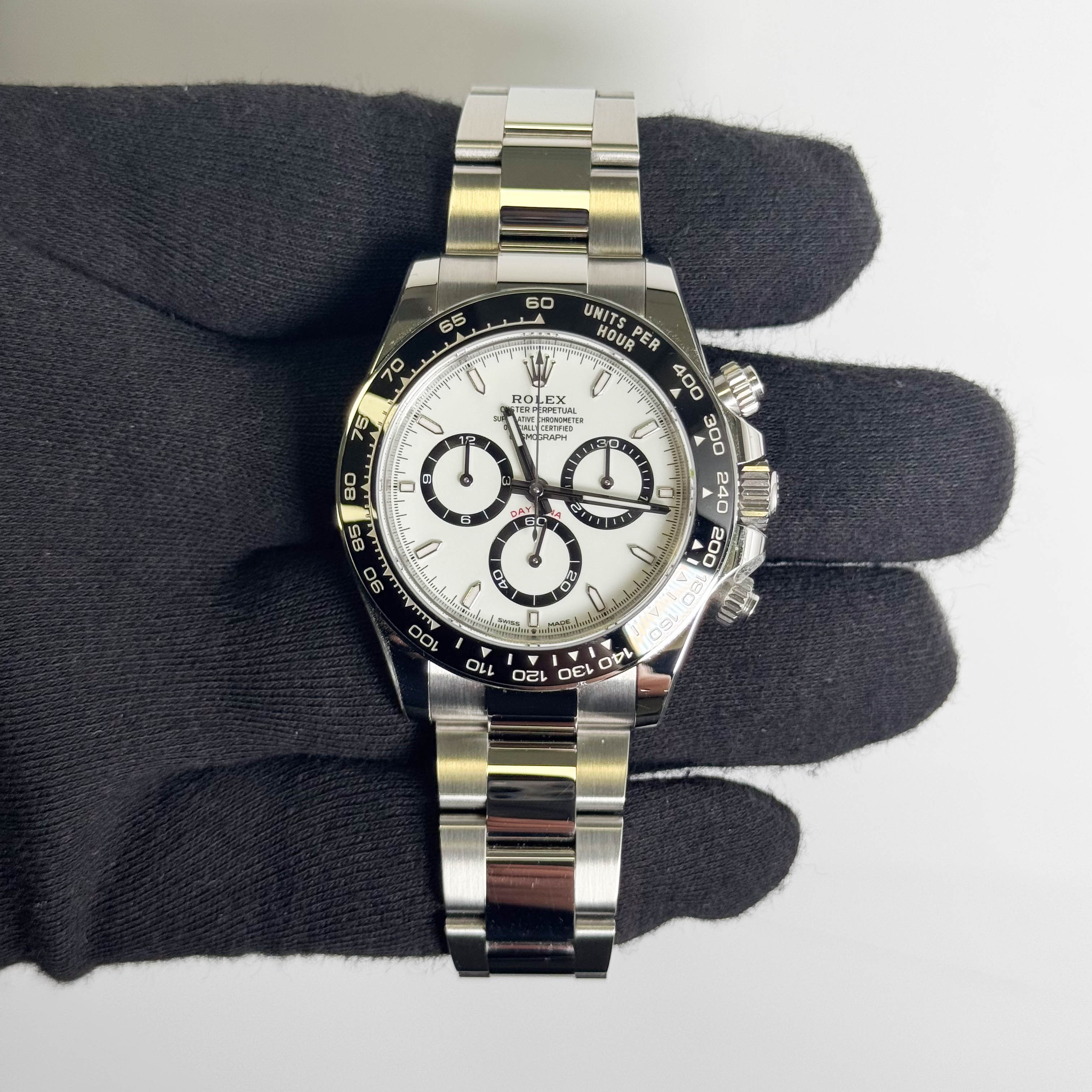 Rolex Daytona 40mm White Dial Watch Ref# 126500LN