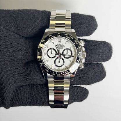 Rolex Daytona 40mm White Dial Watch Ref# 126500LN