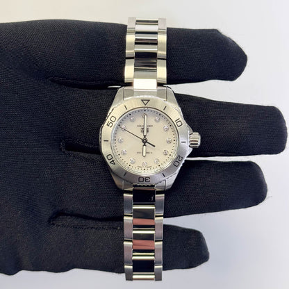 Tag Heuer Aquaracer 30mm White Dial Watch Ref# WBP1416.BA0622 - Happy Jewelers Fine Jewelry Lifetime Warranty