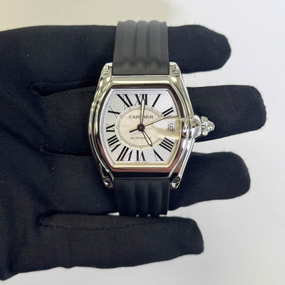 Cartier Roadster 35mm Silver Dial Watch Ref# W62025V3 - Happy Jewelers Fine Jewelry Lifetime Warranty