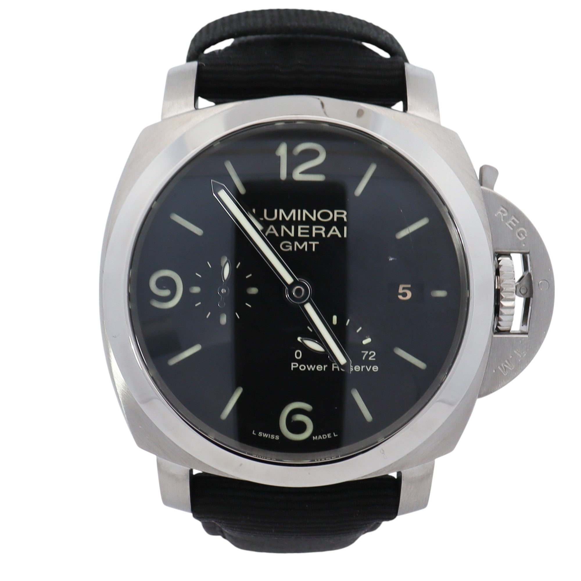 Panerai Luminor 44mm Black Dial Watch Ref# PAM00347 - Happy Jewelers Fine Jewelry Lifetime Warranty