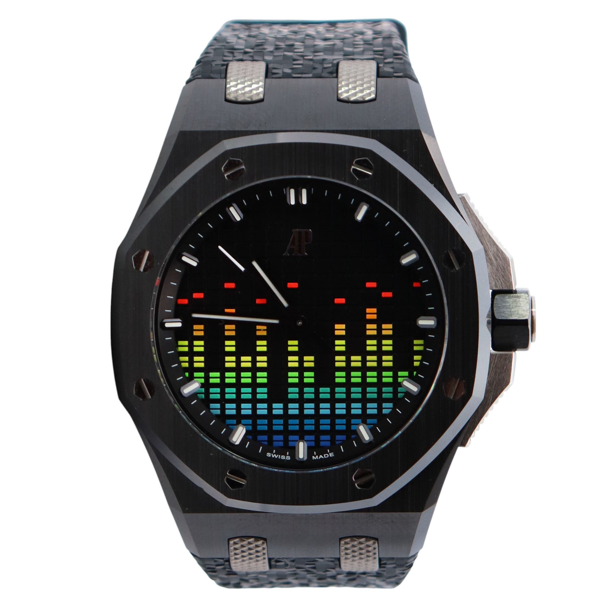 Audemars Piguet Royal Oak 37mm Black Dial Watch Ref# 77600CE.OO.A002CA.01 - Happy Jewelers Fine Jewelry Lifetime Warranty