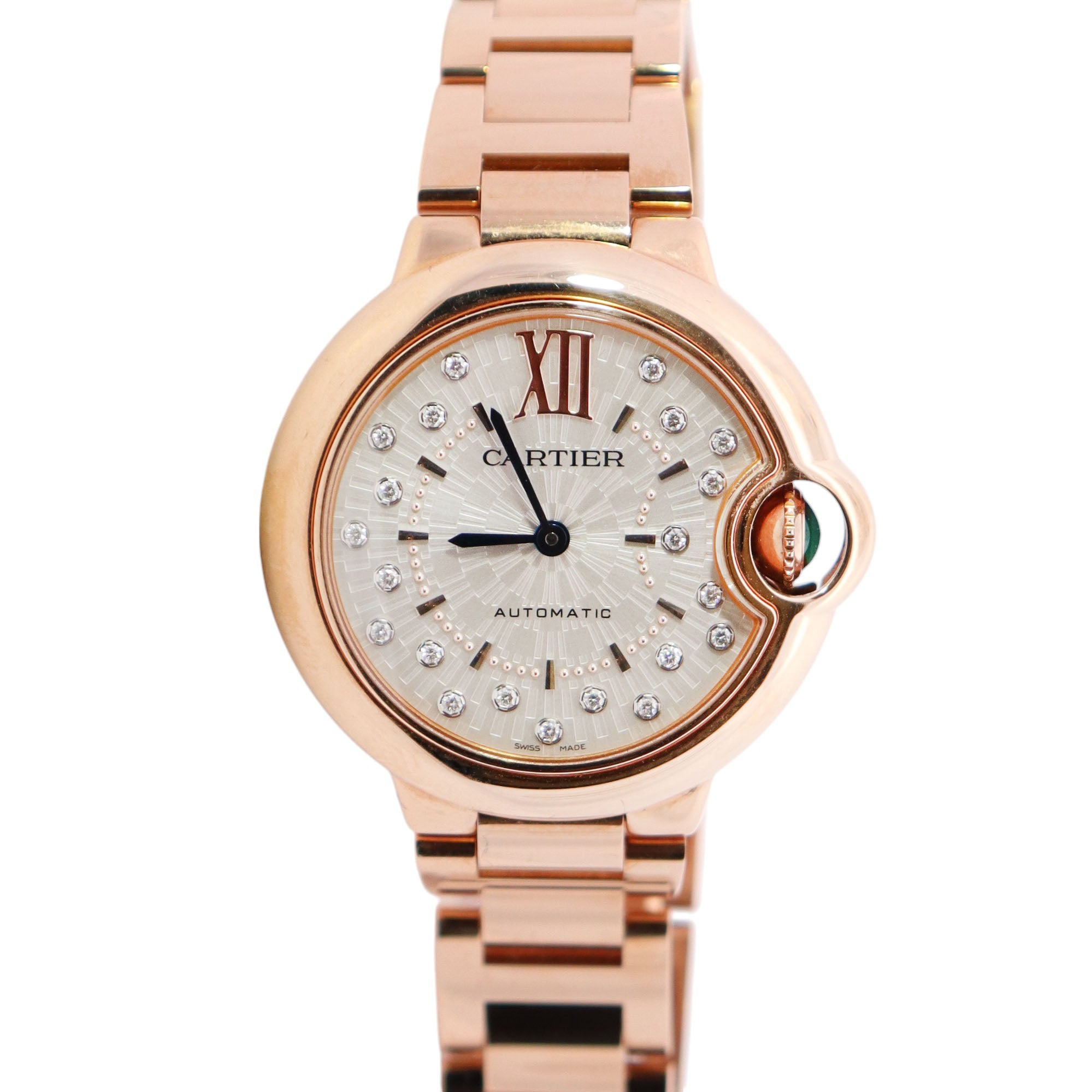 Cartier Ballon Bleu 33mm Silver Dial Watch Ref# WGBB0054 - Happy Jewelers Fine Jewelry Lifetime Warranty