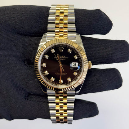 Rolex Datejust 41mm Black Dial Watch Ref# 126333 - Happy Jewelers Fine Jewelry Lifetime Warranty