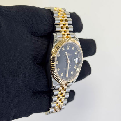 Rolex Datejust 41mm Black Dial Watch Ref# 126333 - Happy Jewelers Fine Jewelry Lifetime Warranty