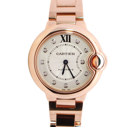 Cartier Ballon Bleu 33mm Silver Dial Watch Ref# WE902062 - Happy Jewelers Fine Jewelry Lifetime Warranty