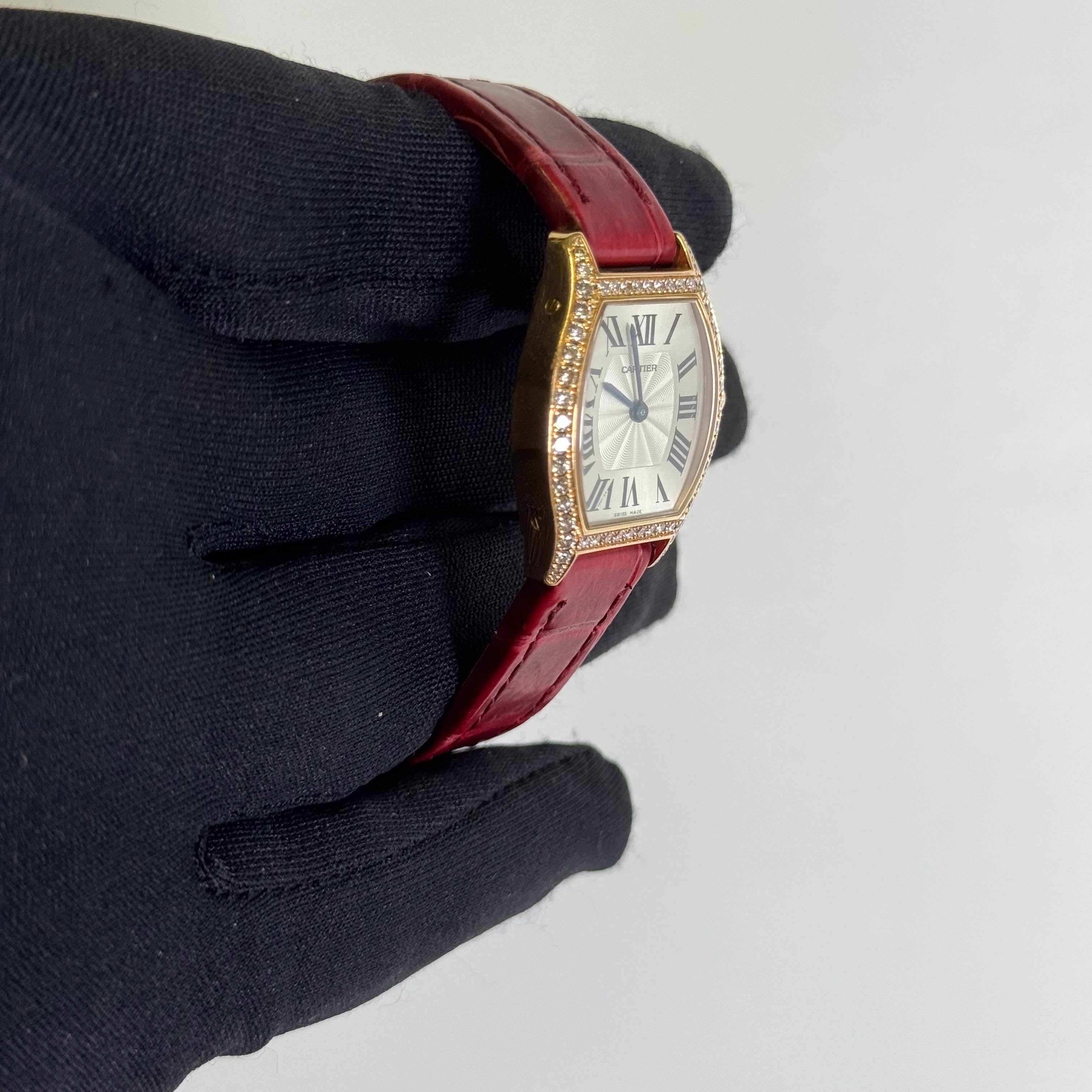 Cartier Tortue 30mm Silver Dial Watch Ref# WA501006