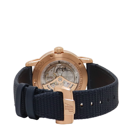 Audemars Piguet Code 11.59 Rose Gold Blue Aventurine Dial Watch Reference# 26394OR.OO.D321CR.01 - Happy Jewelers Fine Jewelry Lifetime Warranty