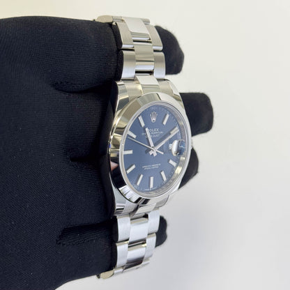 Rolex Datejust 41mm Blue Dial Watch Ref# 126300 - Happy Jewelers Fine Jewelry Lifetime Warranty