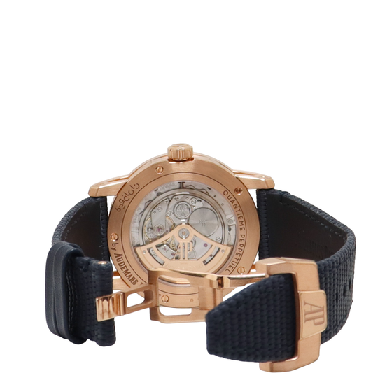 Load image into Gallery viewer, Audemars Piguet Code 11.59 Rose Gold Blue Aventurine Dial Watch Reference# 26394OR.OO.D321CR.01 - Happy Jewelers Fine Jewelry Lifetime Warranty
