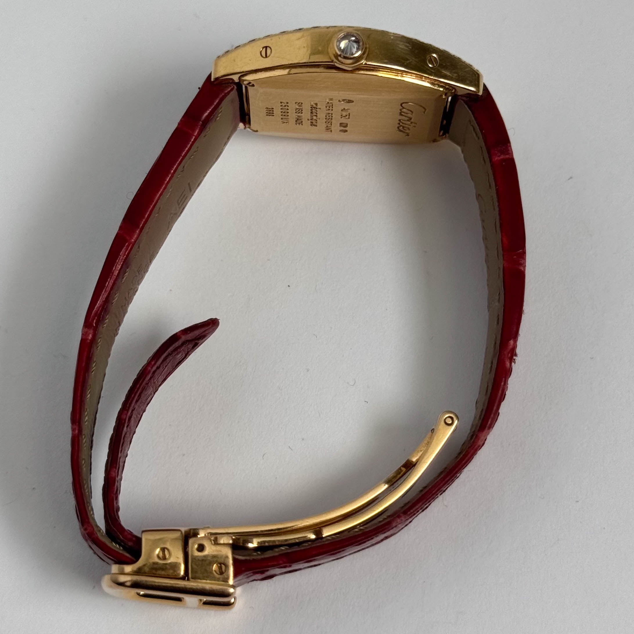 Cartier Tortue 30mm Silver Dial Watch Ref# WA501006