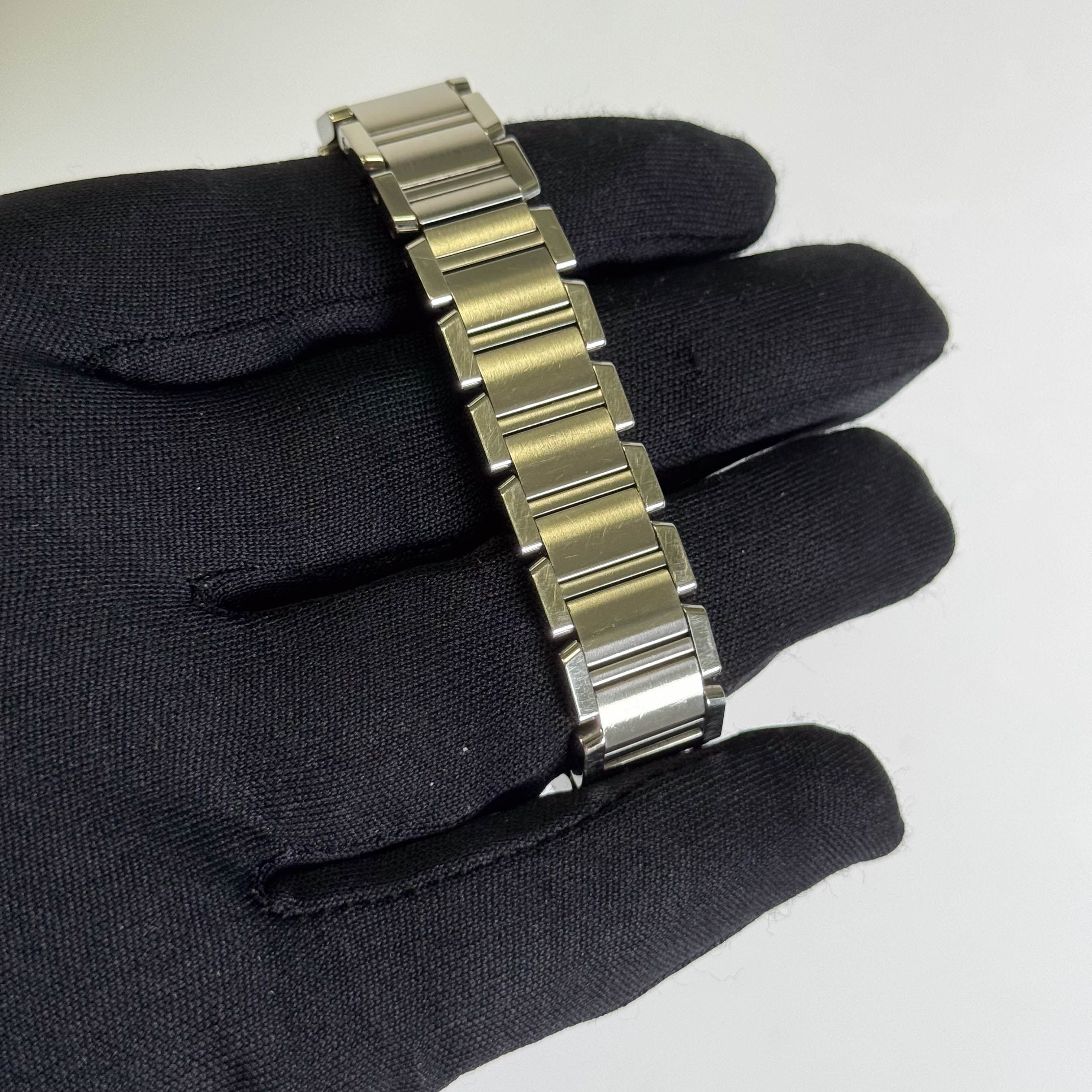 Cartier Tank 20mm Black Dial Watch Ref# W51026Q3