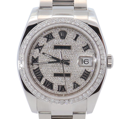 Rolex Datejust 36mm Pave Dial Watch Ref# 116264 - Happy Jewelers Fine Jewelry Lifetime Warranty