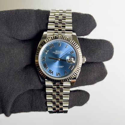 Rolex Datejust 41mm Blue Dial Watch Ref# 126334