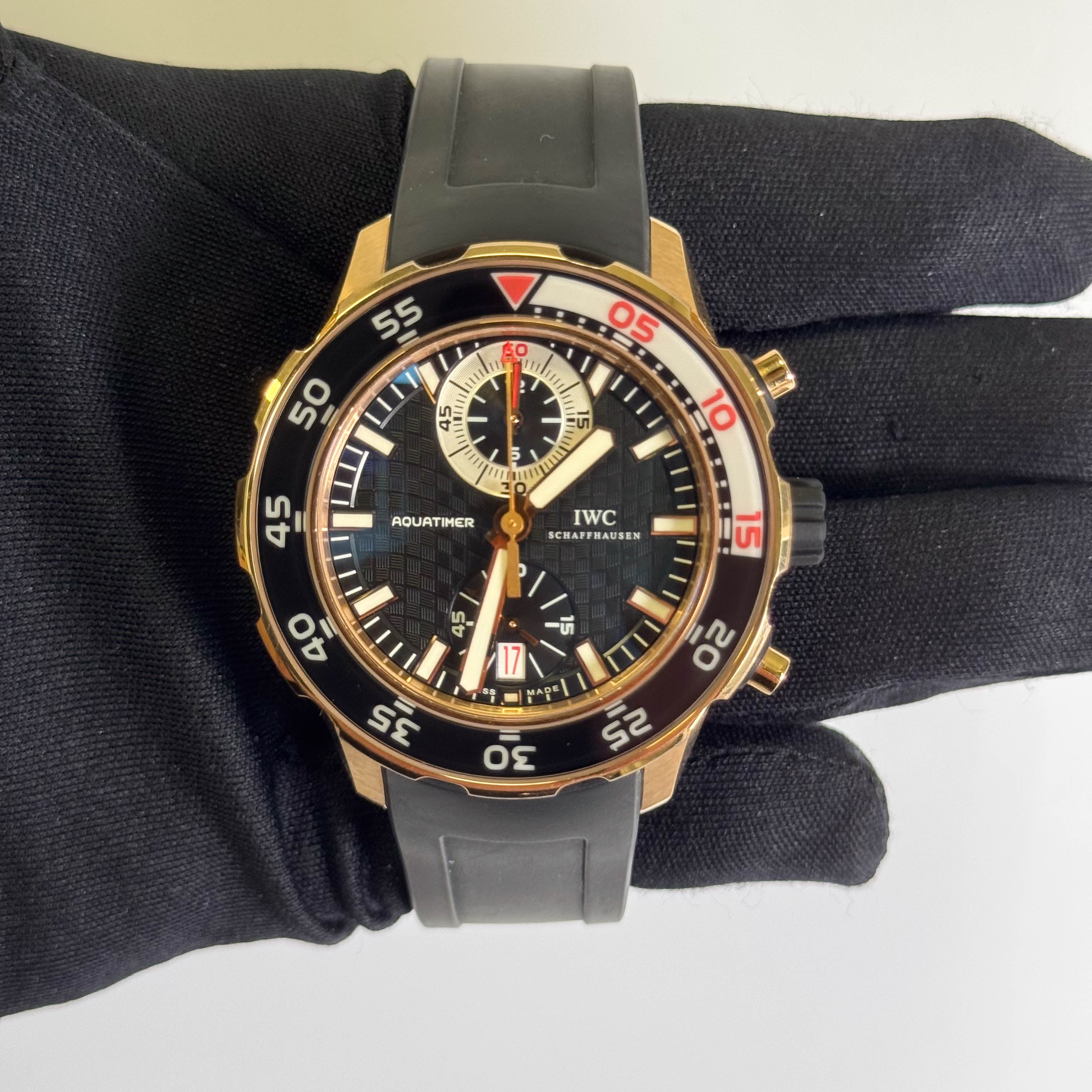 IWC Aquatimer 44mm Black Dial Watch Ref# IW3769-03