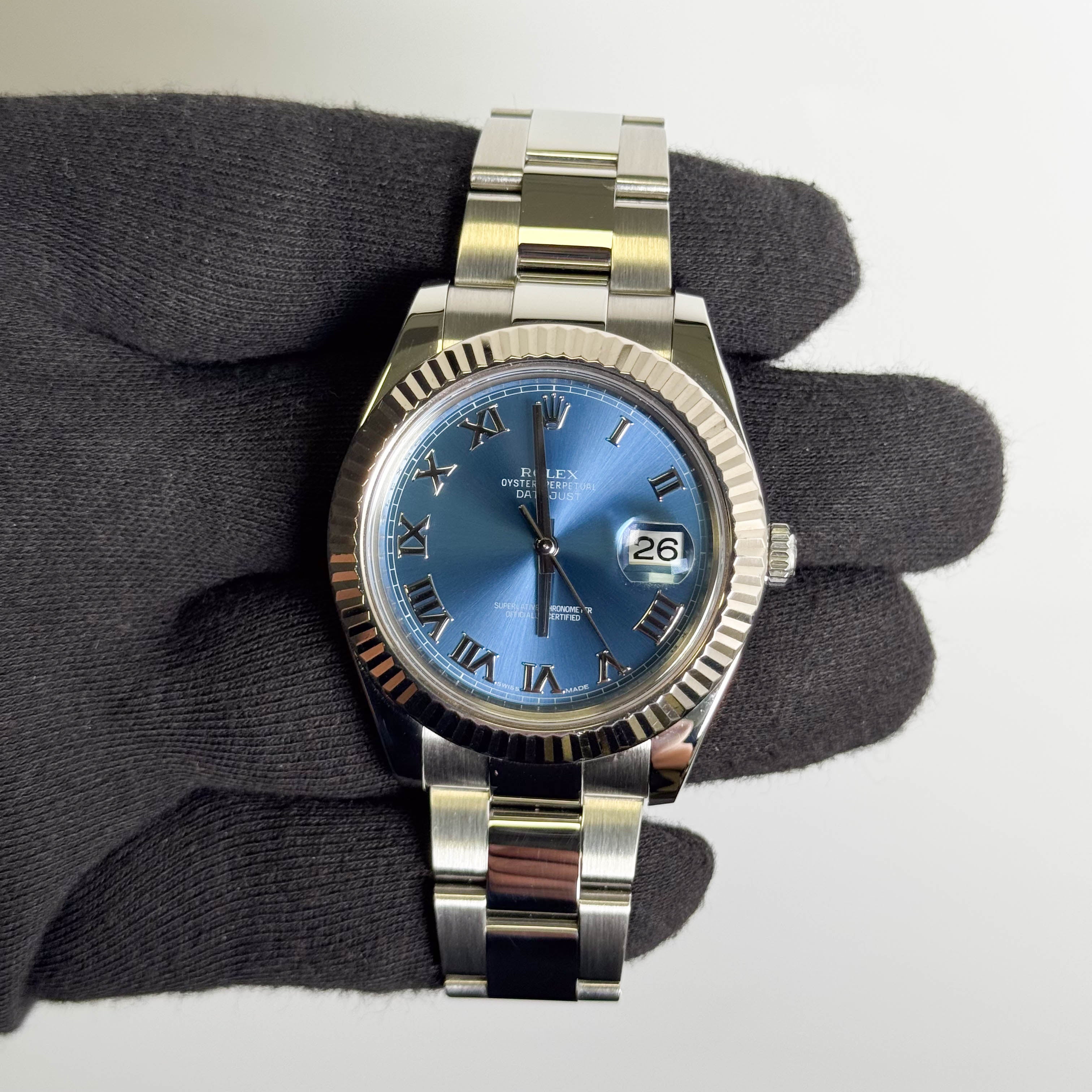 Rolex Datejust 41mm Blue Dial Watch Ref# 116334