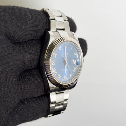 Rolex Datejust 41mm Blue Dial Watch Ref# 116334