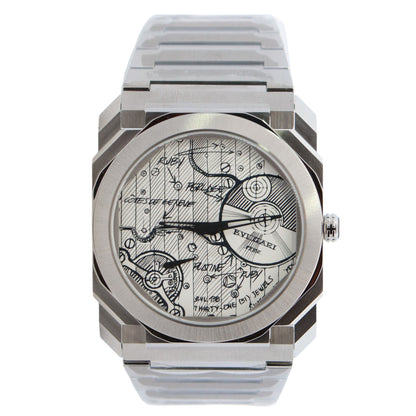 Bvlgari Octo 41mm White Dial Watch Ref# 104163 - Happy Jewelers Fine Jewelry Lifetime Warranty