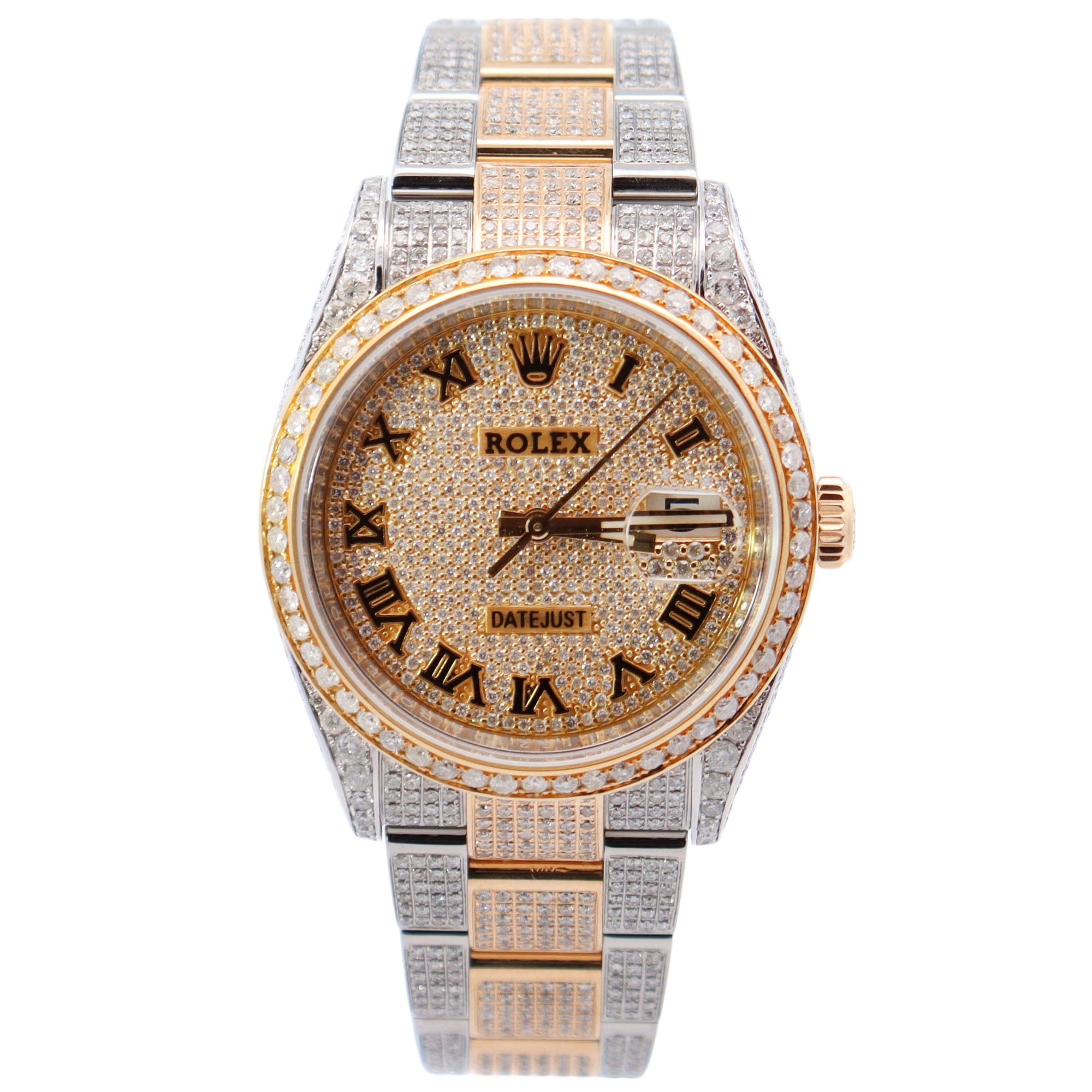 Rolex Datejust 36mm Pave Dial Watch Ref# 126233 - Happy Jewelers Fine Jewelry Lifetime Warranty