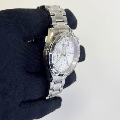 Omega Speedmaster Day-Date 38mm Silver Dial Watch Ref#  3521.30.00 - Happy Jewelers Fine Jewelry Lifetime Warranty