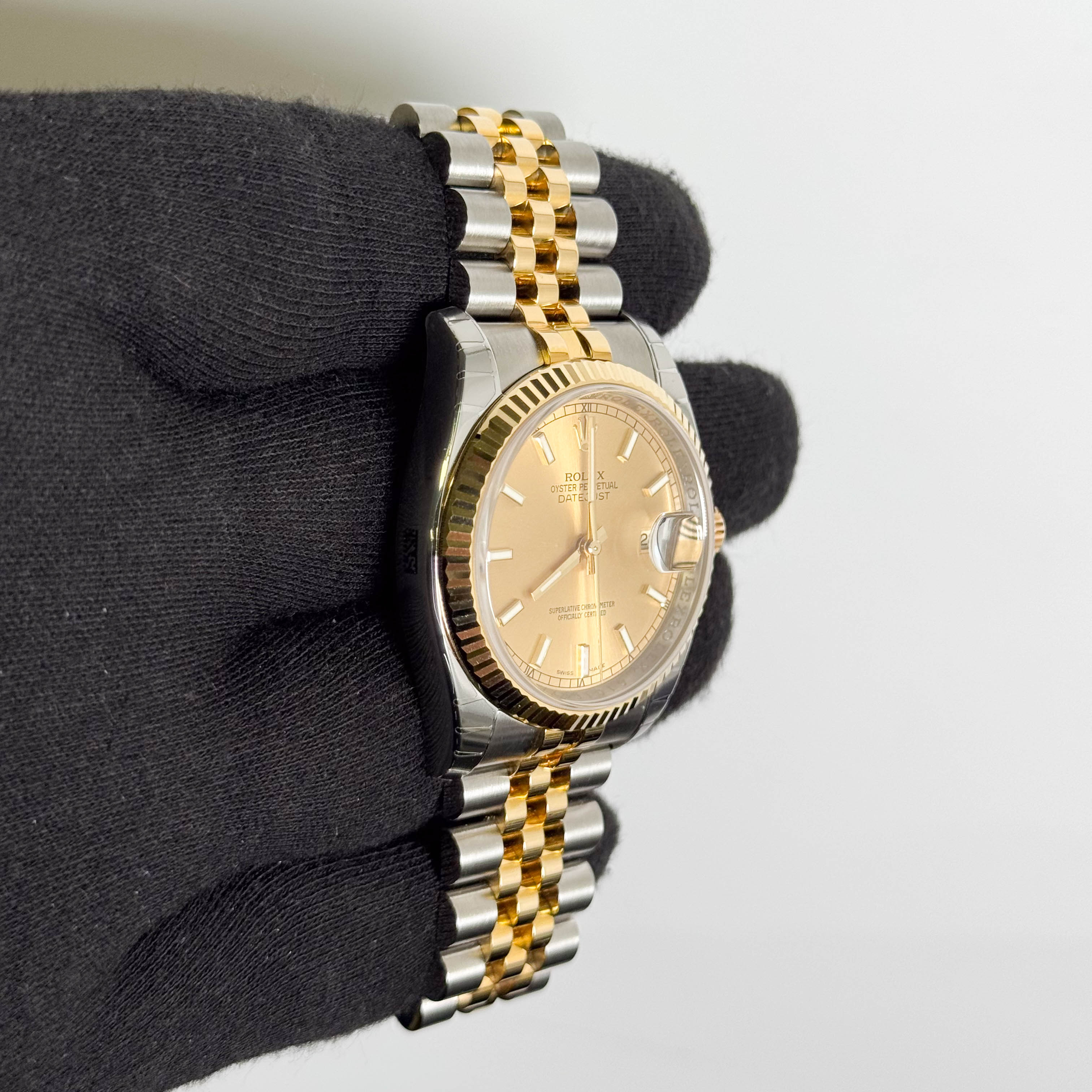 Rolex Datejust 36mm Champagne Dial Watch Ref# 116233