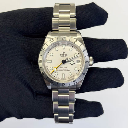 Tudor Black Bay Pro 39mm White Dial Watch Ref# 79470-0004 - Happy Jewelers Fine Jewelry Lifetime Warranty