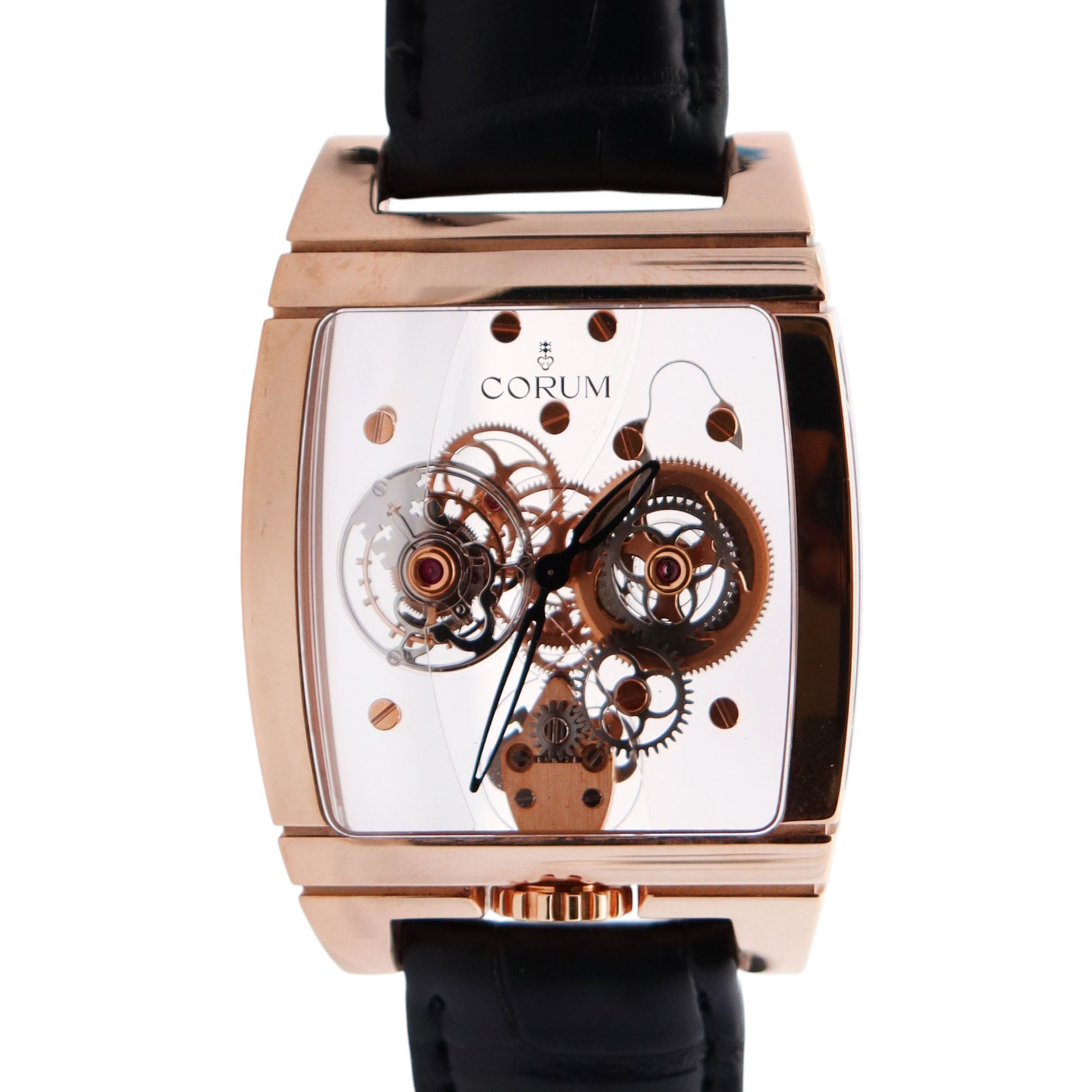 Corum Golden Bridge 39mm Skeleton Dial Watch Ref# B382/00343 - Happy Jewelers Fine Jewelry Lifetime Warranty