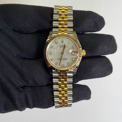 Rolex Datejust 31mm MOP Dial Watch Ref# 278273 - Happy Jewelers Fine Jewelry Lifetime Warranty