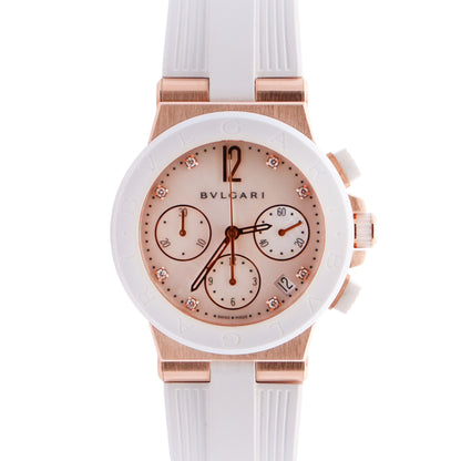 Bvlgari Diagona 37mm MOP Dial Watch Ref# 101994 - Happy Jewelers Fine Jewelry Lifetime Warranty