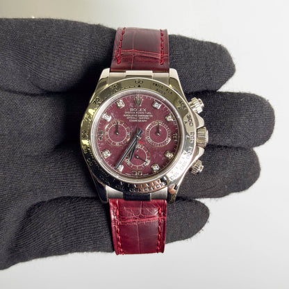 Rolex Daytona 40mm Red Dial Ref# 116519