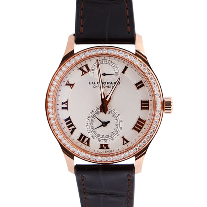 Chopard L.U.C 43mm Silver Dial Watch Ref# 171926-5001 - Happy Jewelers Fine Jewelry Lifetime Warranty