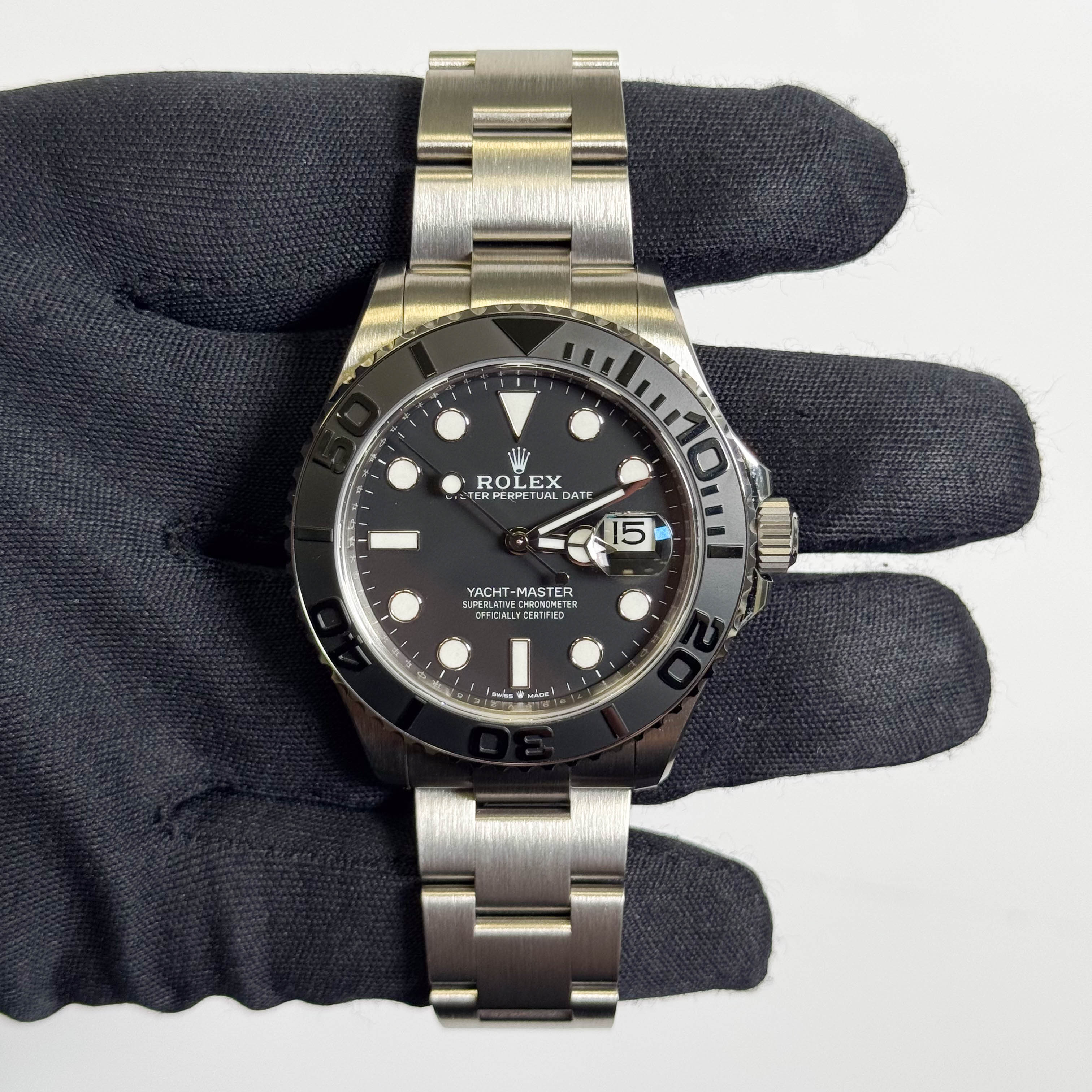 Rolex Yacht-Master 42mm Black Dial Watch Ref# 226627 - Happy Jewelers Fine Jewelry Lifetime Warranty