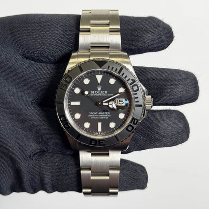 Rolex Yacht-Master 42mm Black Dial Watch Ref# 226627 - Happy Jewelers Fine Jewelry Lifetime Warranty