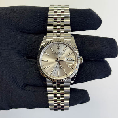 Rolex Datejust 36mm Silver Dial Watch Ref# 126234