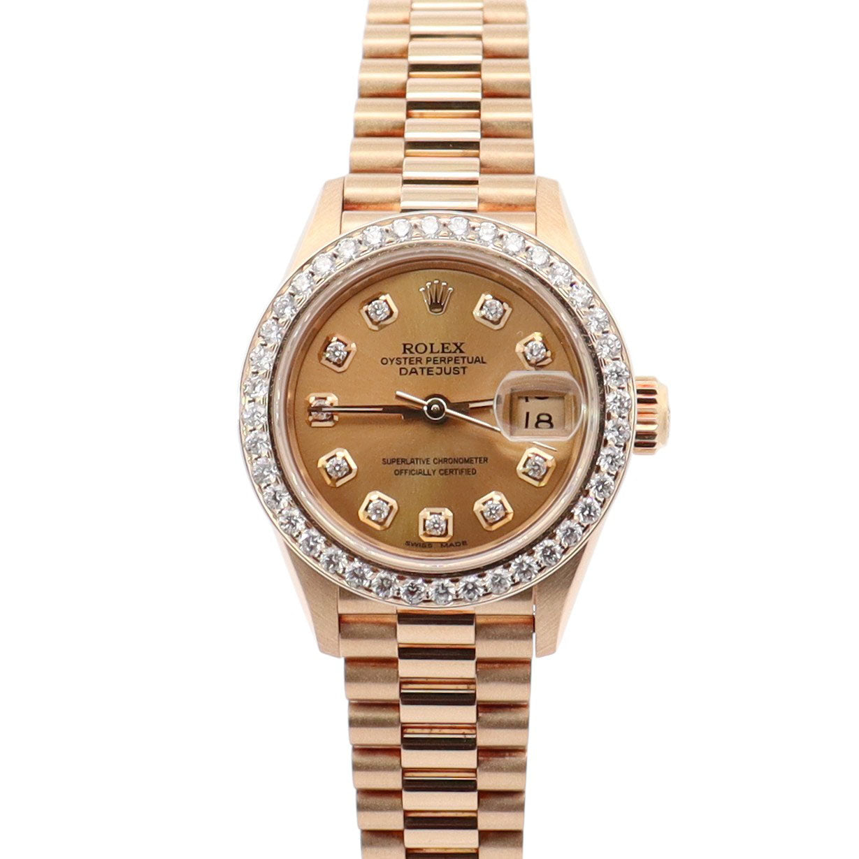 Rolex Datejust 26mm Champagne Watch Dial Watch Ref# 69178 - Happy Jewelers Fine Jewelry Lifetime Warranty