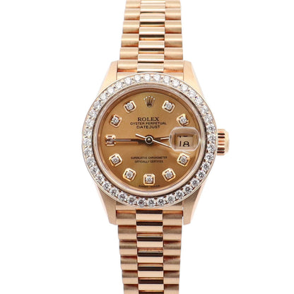 Rolex Datejust 26mm Champagne Watch Dial Watch Ref# 69178 - Happy Jewelers Fine Jewelry Lifetime Warranty
