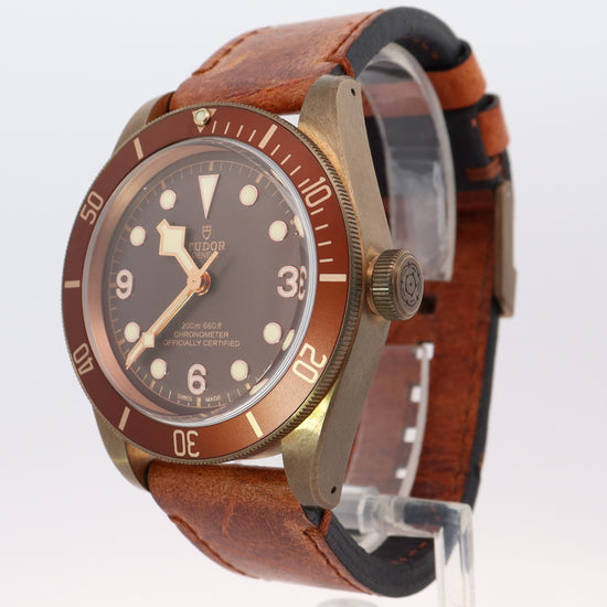 Tudor Heritage Black Bay Bronze 43mm Brown Dot Dial Watch Reference# 79250BM - Happy Jewelers Fine Jewelry Lifetime Warranty