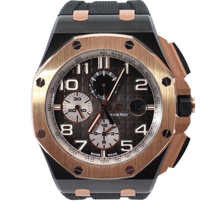 Audemars Piguet Royal Oak 44mm Grey Dial Watch Ref# 26405NR.OO.A002CA.01 - Happy Jewelers Fine Jewelry Lifetime Warranty