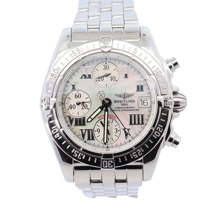 Breitling Cockpit 39mm MOP Dial Watch Ref# A13358 - Happy Jewelers Fine Jewelry Lifetime Warranty