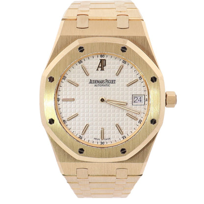 Audemars Piguet Royal Oak 39mm White Dial Watch Ref# 15202BA.OO.0944BA.01 - Happy Jewelers Fine Jewelry Lifetime Warranty