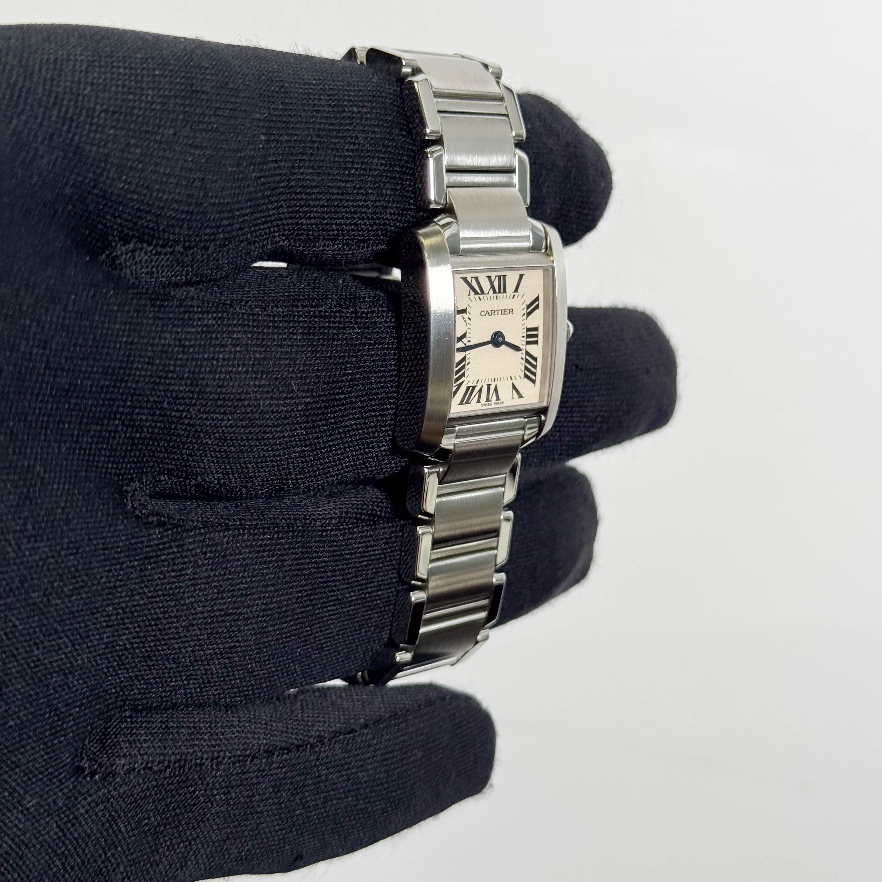Cartier Tank White Gold 20mm Ivory Dial Watch Ref# W51008Q3 - Happy Jewelers Fine Jewelry Lifetime Warranty