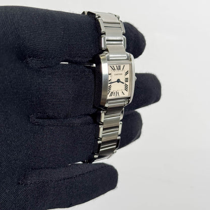 Cartier Tank White Gold 20mm Ivory Dial Watch Ref# W51008Q3 - Happy Jewelers Fine Jewelry Lifetime Warranty